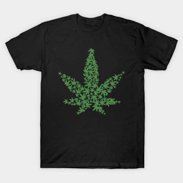 Cannabis Leaves T-Shirt by GetHy